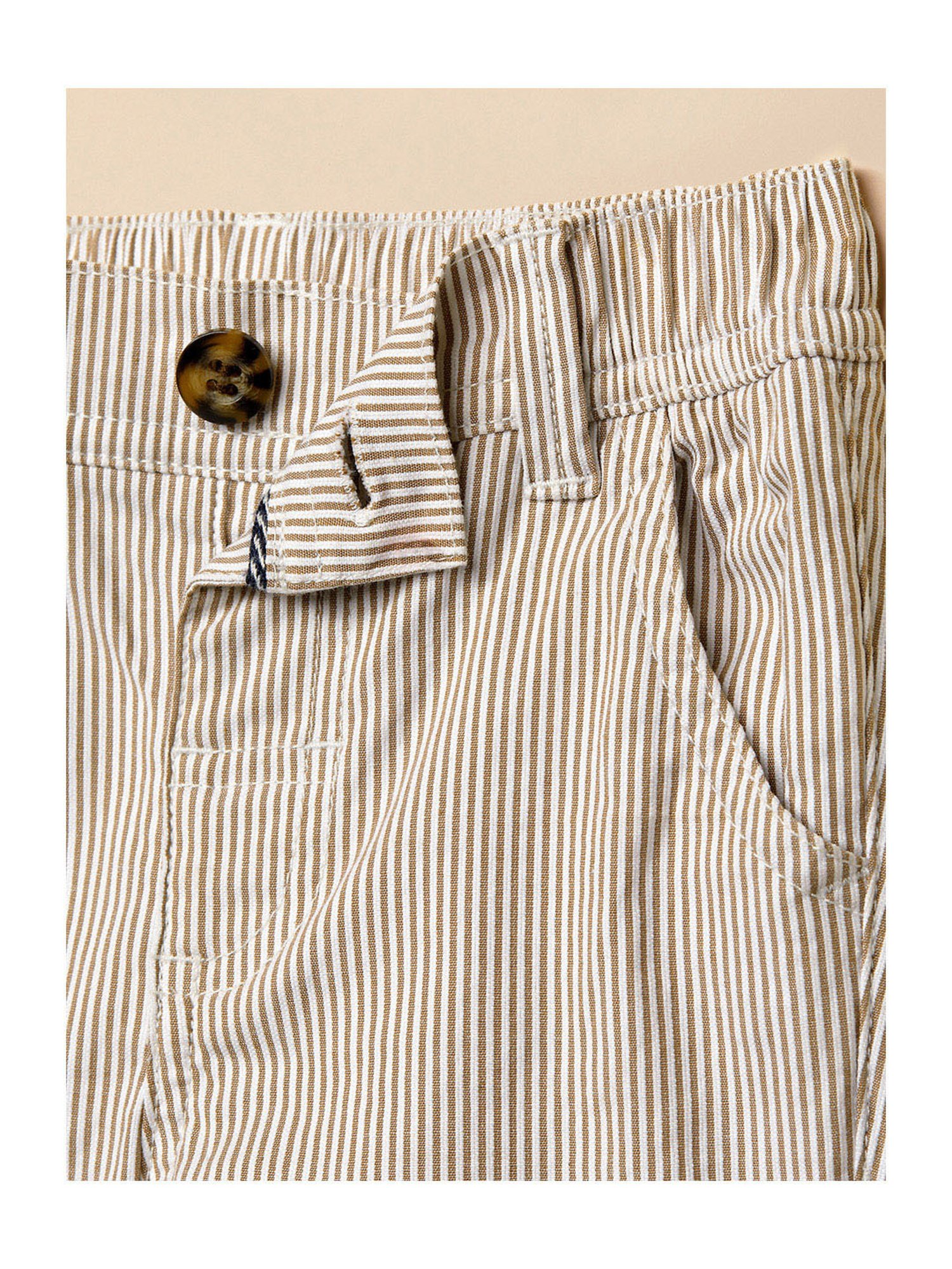 Mothercare Kids Beige Striped Shorts