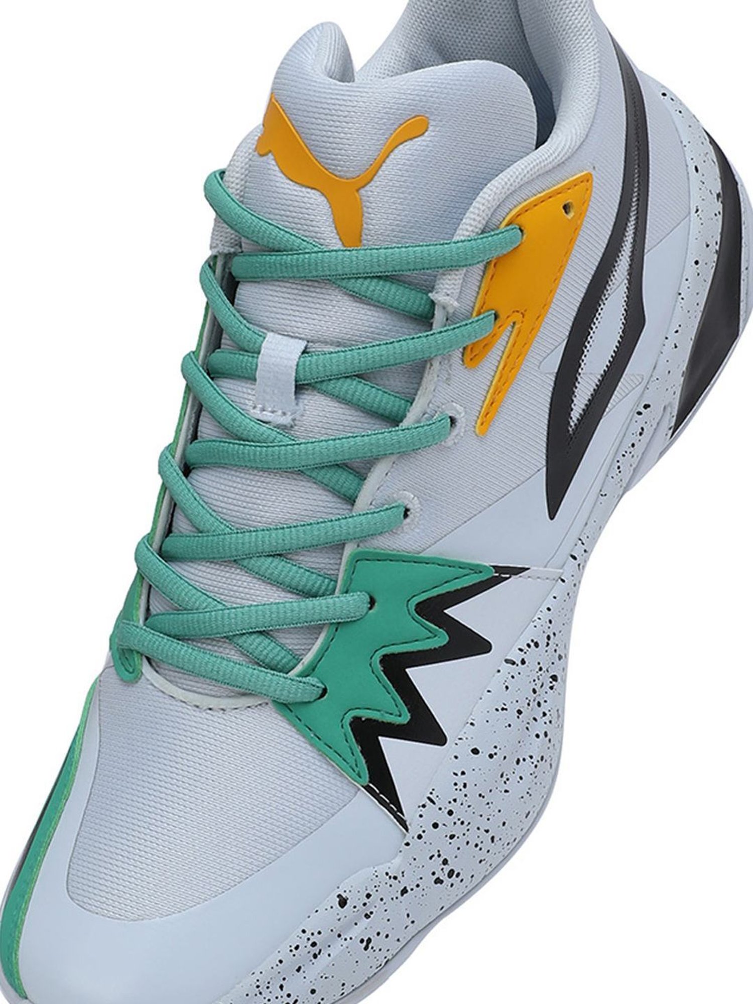 Puma Men's Genetics Speckle White Basketball Shoes