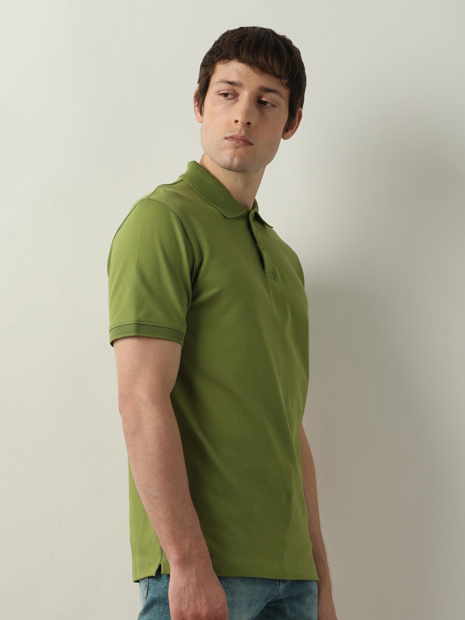 SELECTED HOMME Olive Slim Fit Polo T-Shirt