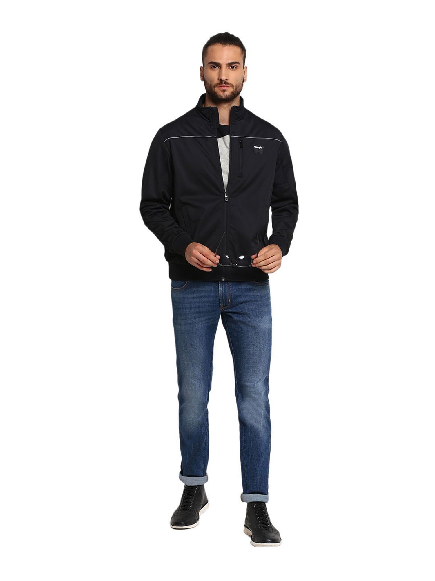 Wrangler Black Regular Fit Jacket