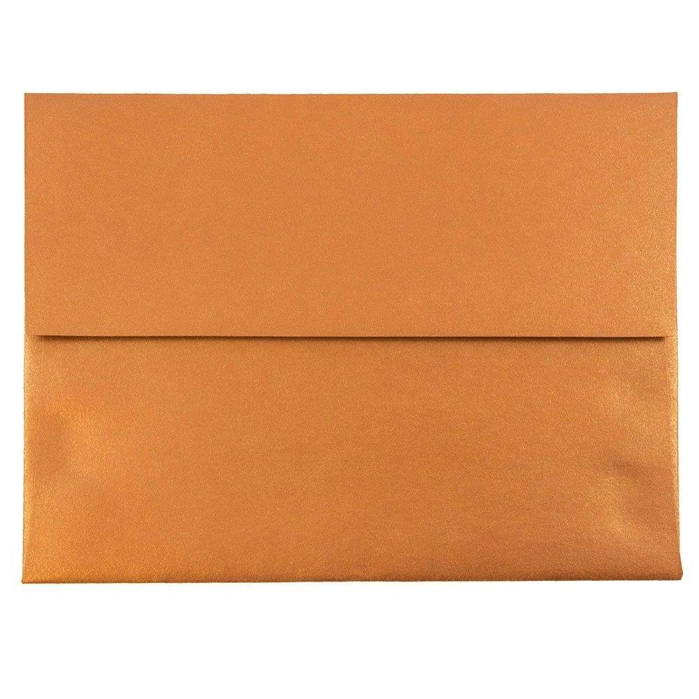 JAM PAPER A2 Metallic Invitation Envelopes - 4 3/8 x 5 3/4 - Copper Stardream - 50/Pack