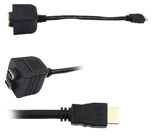 New Pyle Phdmmf3 Hdmi Male/2 Female Splitter Cable