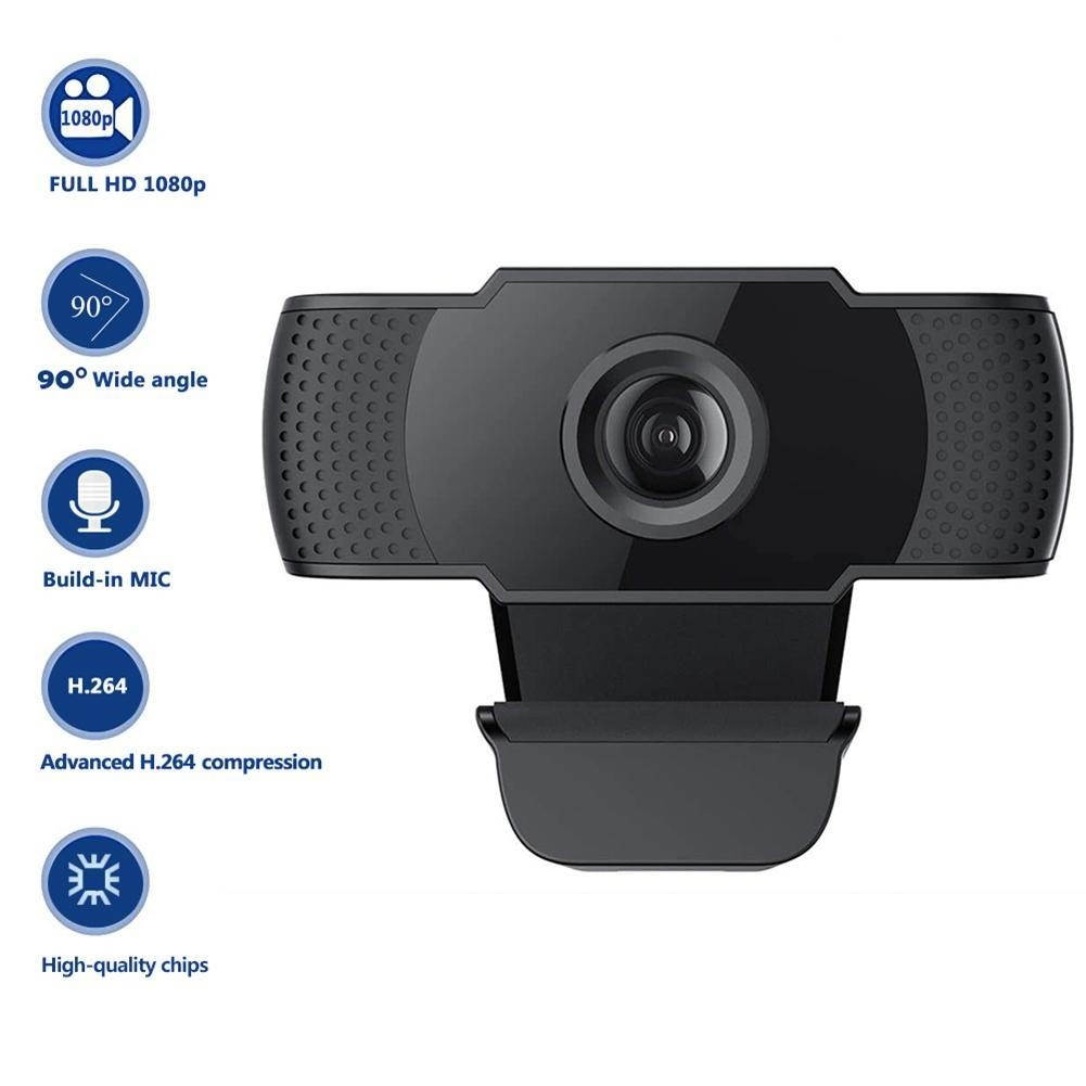 1080P Megapixels USB Webcam Camera CMOS Sensor with MIC for Computer PC Laptops