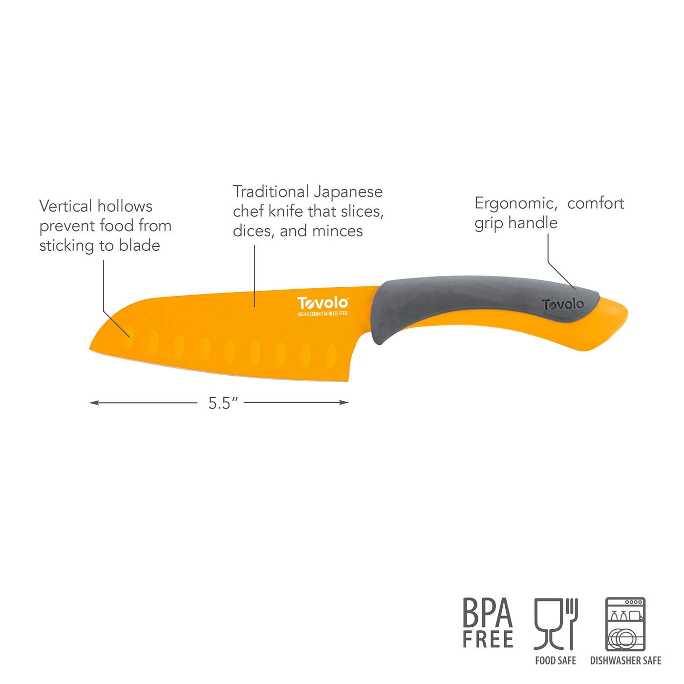 Santoku Knife Comfort Grip 5.5 inches