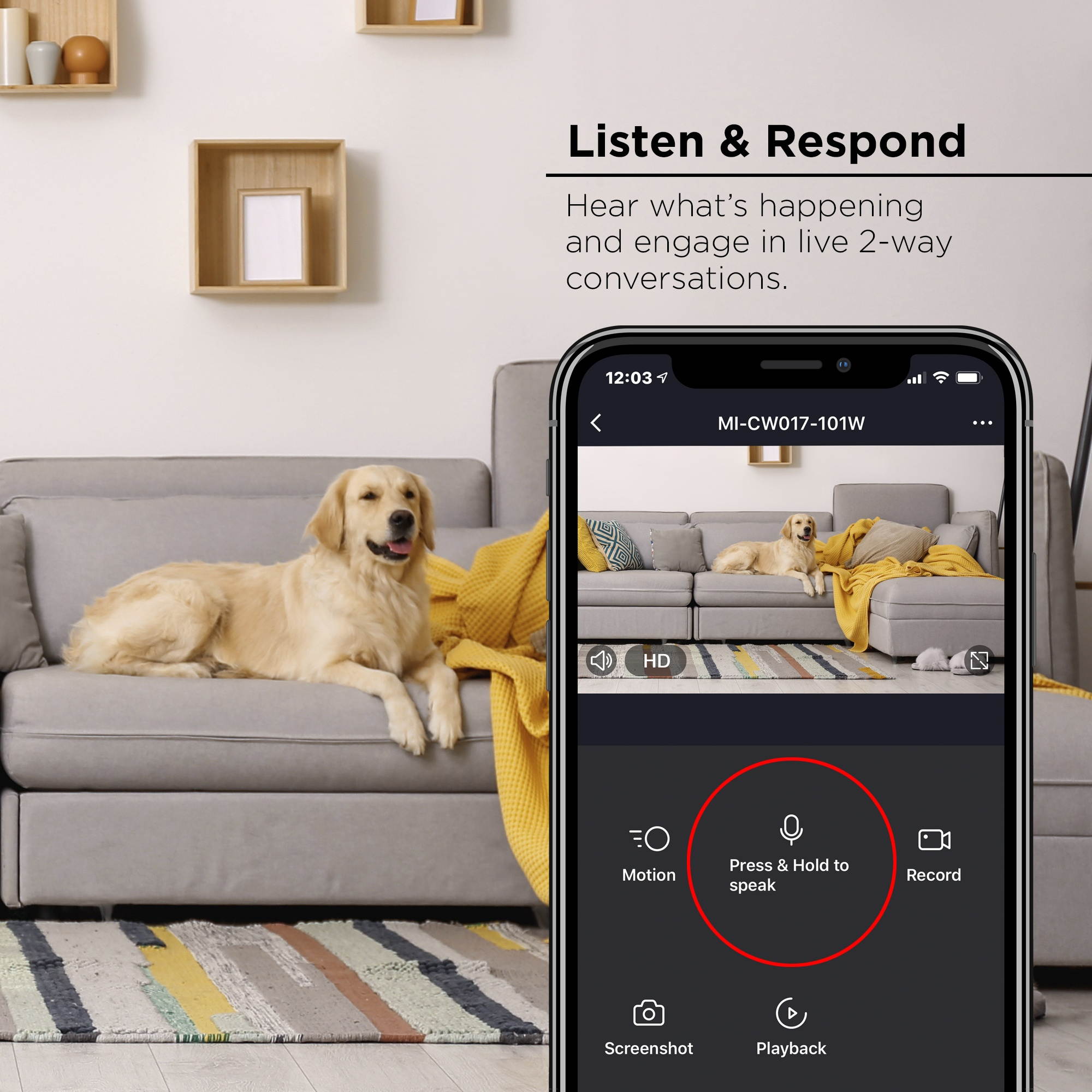 1080p HD Smart Wi-Fi Security Camera ( 2-Pack)