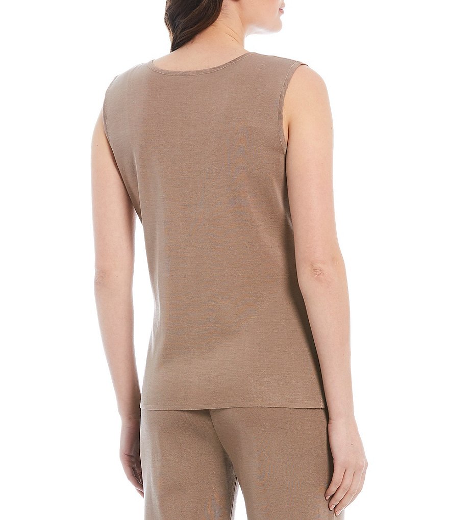 Misook Sleeveless Crew Neck Coordinating Tank