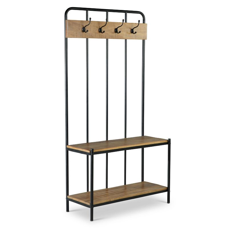 Quatro Umbrella Stand & Coat Rack Steel - Adesso