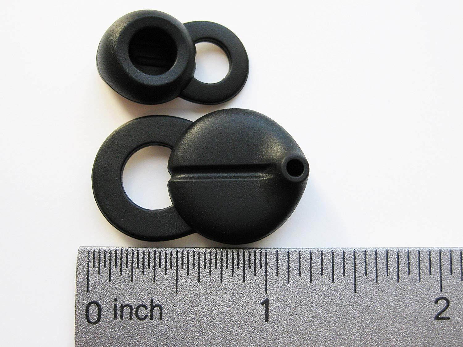 9pcs Complete Replacement Set Earbuds tips and Ear-hook for Jawbone Icon HD and Jawbone Icon Series: Ace Hero Catch Rogue Thinker Denim Mesh Cashmere Suede Bombshell Bluetooth Wireless Headset Devices