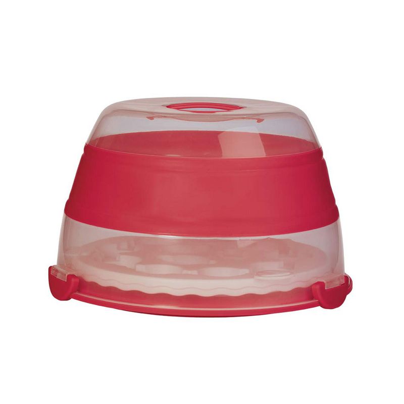 Progressive International BCC-1 Prepworks Collapsible Cupcake Carrier, Red