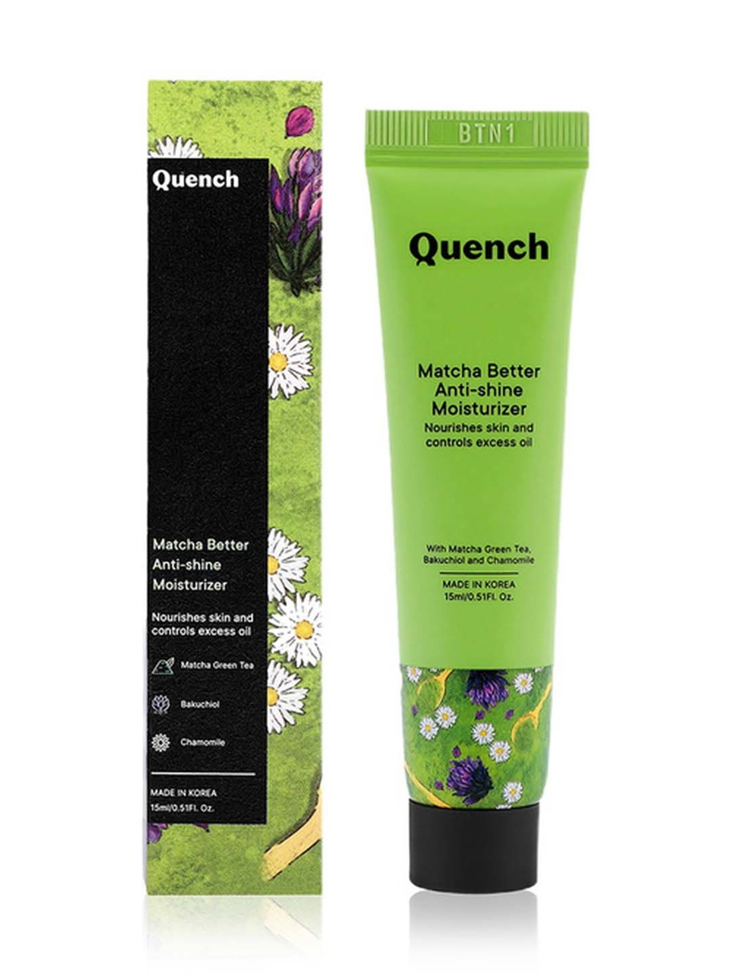 Quench Botanics Matcha Better Anti-Shine Moisturizer - 15 ml