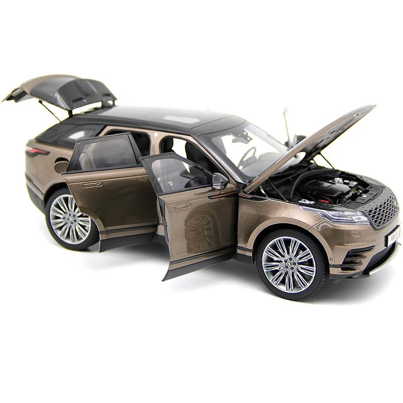Land Rover Range Rover Velar First Edition Brown Metallic with Black Top 1/18 Diecast Model Car by LCD Models