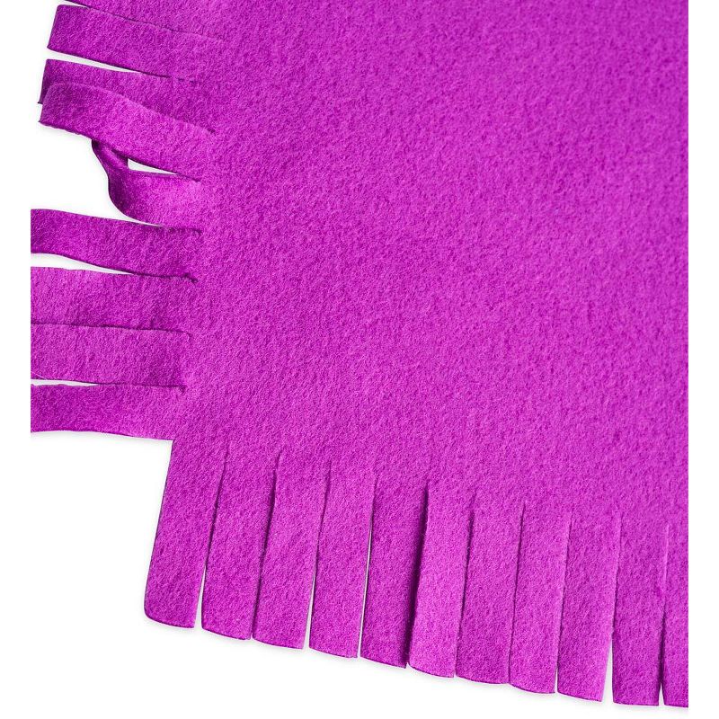 HearthSong - Fleece Starry Sky Knot-A-Quilt No-Sew Craft Kit for Kids, Includes Pre-Cut Fleece Squares and Instructions