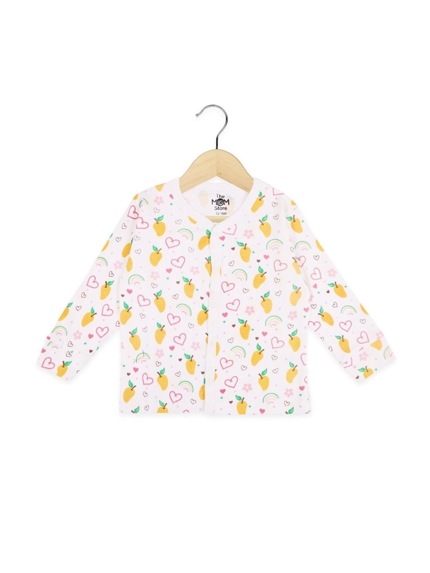 The Mom Store Boys Multicolor Cotton Printed Full Sleeves Top Set