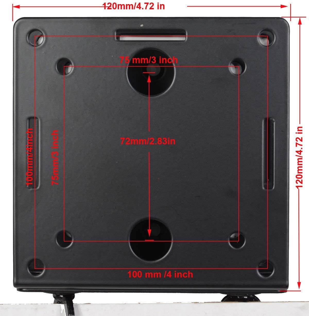 Videosecu Adjustable Small Device Wall-Mounted Bracket for Cable Box Digital TV Media Players Some DVD DVR Smart Router Switch Blu-Ray Player Modems Game Consoles MTC02B 1QJ