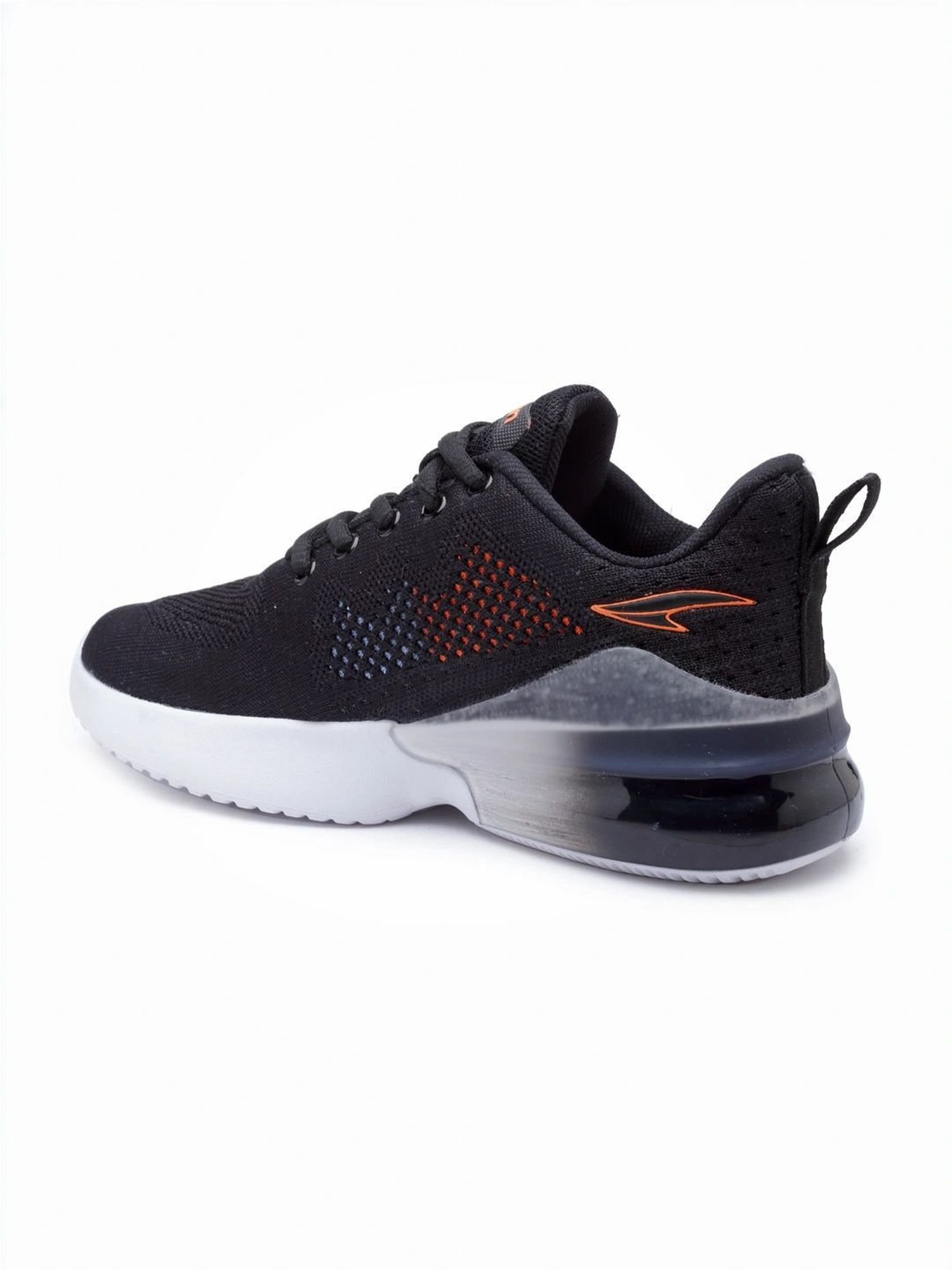 Asian Kids Black Running Shoes