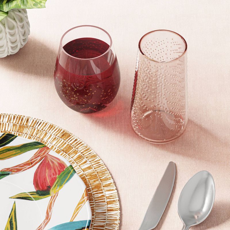 Plastic Stemless Wine Glasses 13.4oz Set of 4 - Room Essentials™