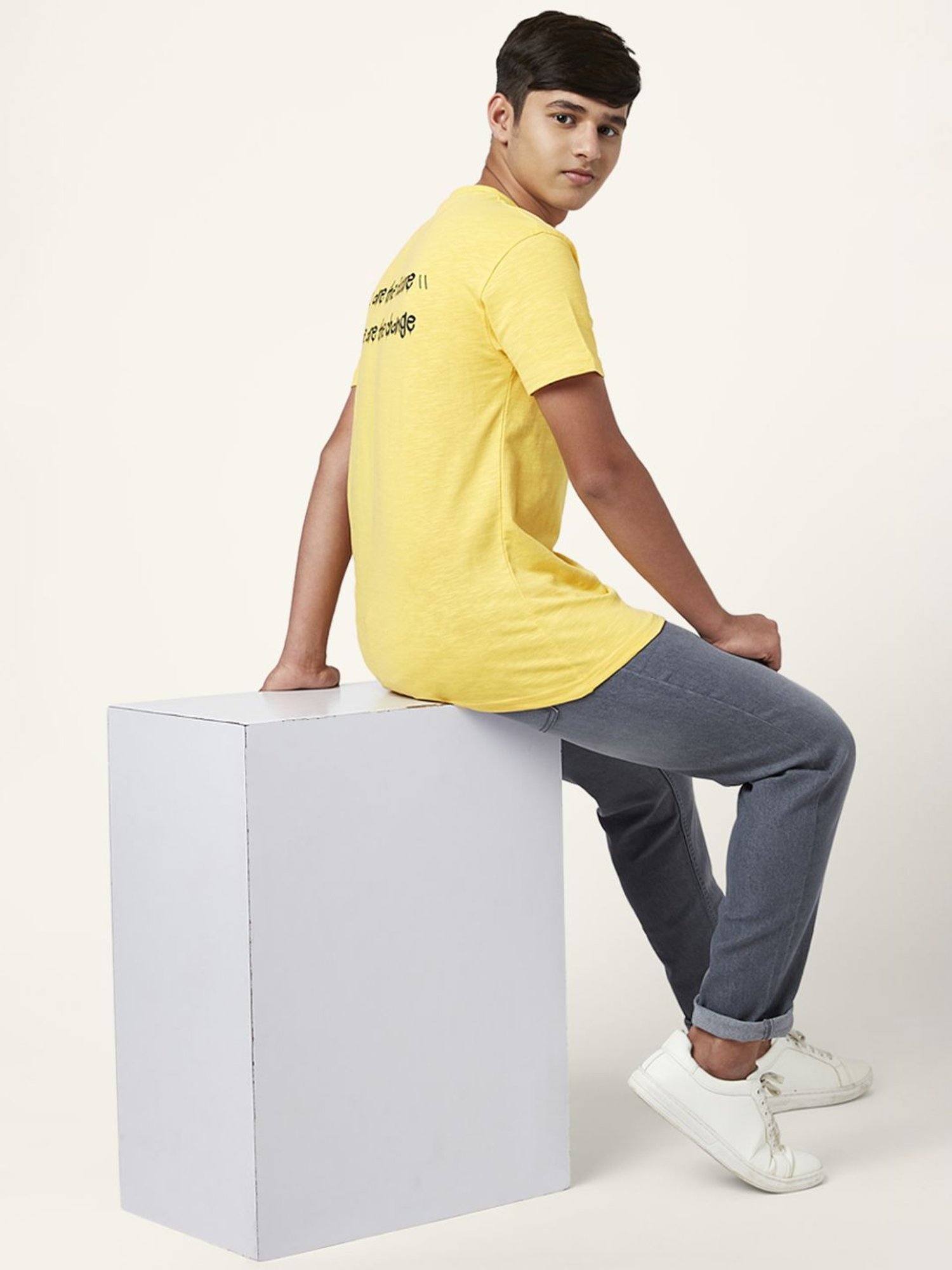 Coolsters by Pantaloons Kids Yellow Cotton Printed T-Shirt