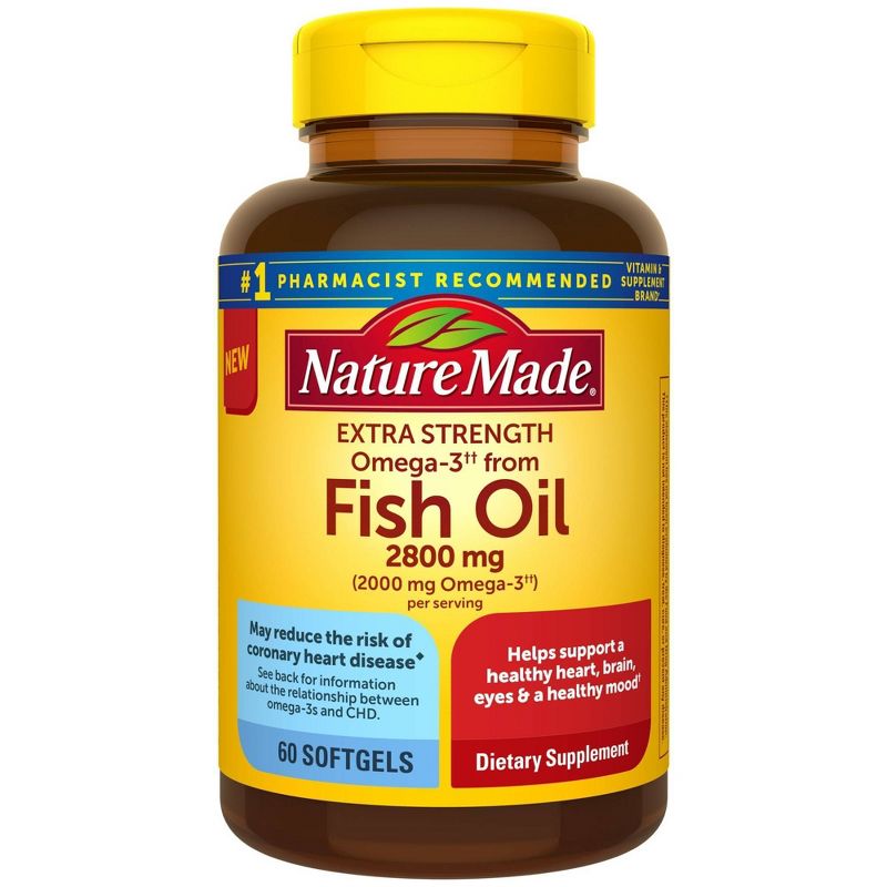 Nature Made Fish Oil 2800mg Omega-3 Softgels - 60ct