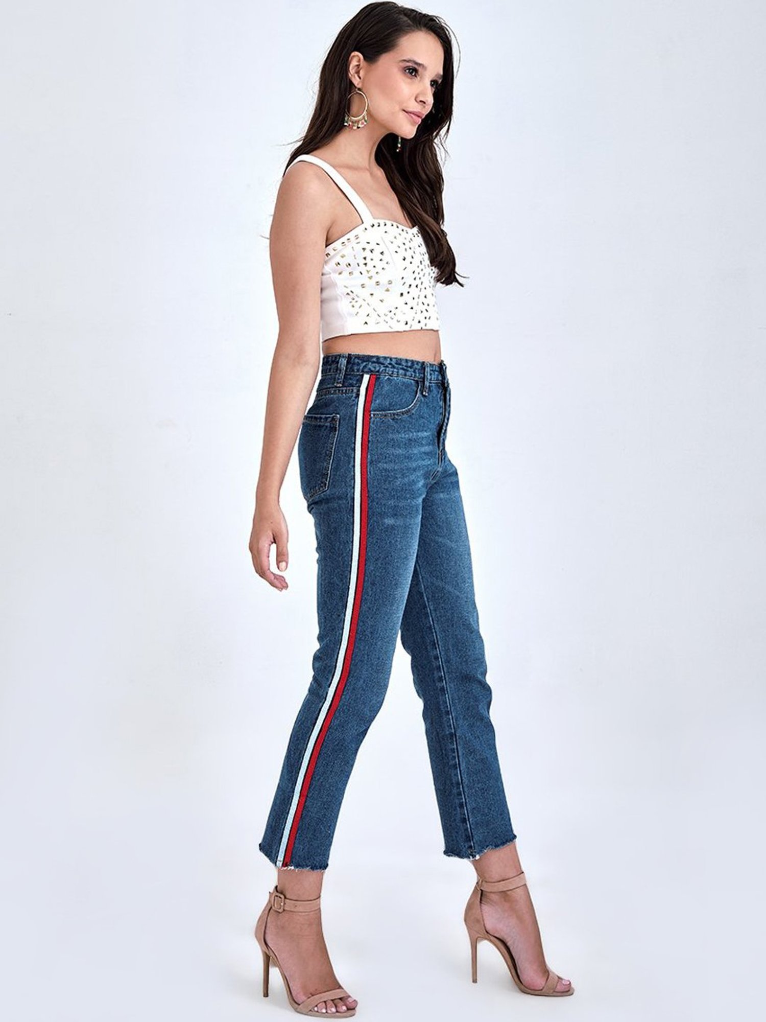 ISU Blue Cotton Skinny Fit Jeans