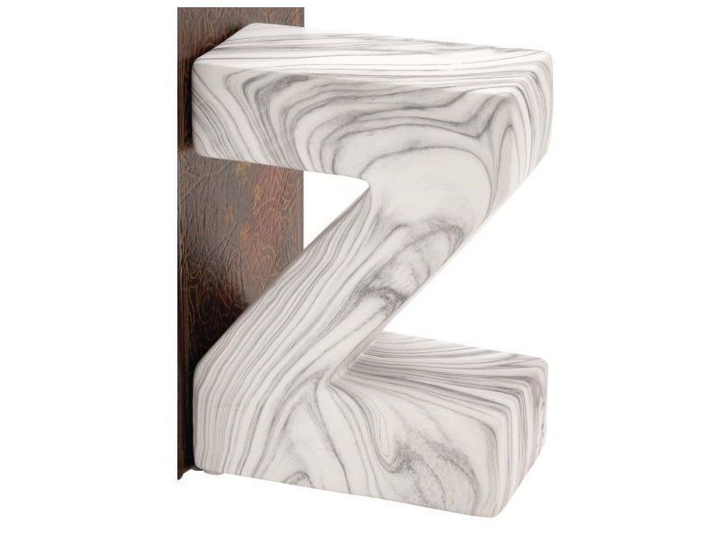 Set of 2 Contemporary Dolomite Bookends White - CosmoLiving by Cosmopolitan
