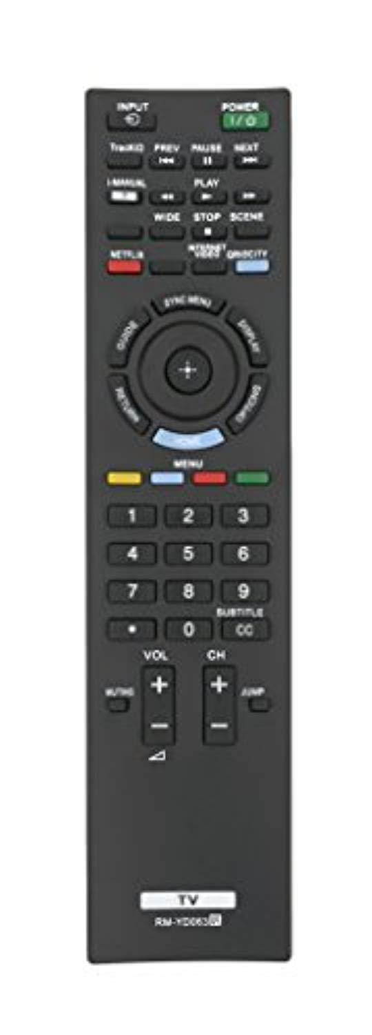 new rm-yd063 replace remote fit for sony bravia tv kdl-32ex520 kdl-32ex521 kdl-32ex523 kdl-40ex520 kdl-40ex521 kdl-40ex523 kdl-