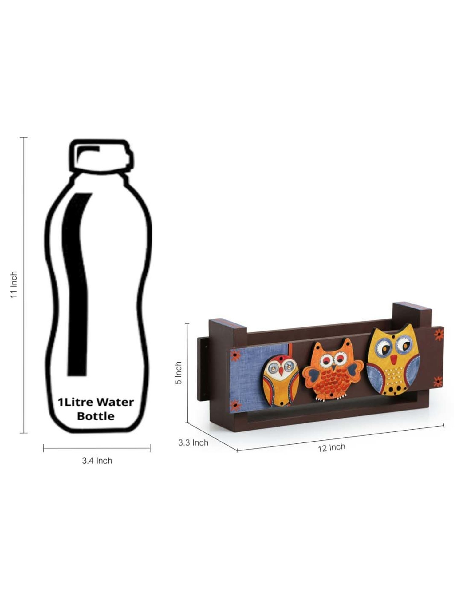 ExclusiveLane The Dancing Peacock Brown Sheesham Wood Napkin Holder - Set of 1