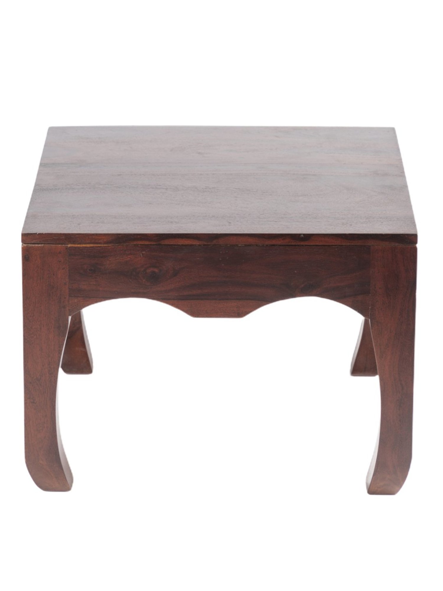 Ikiriya Lyon Solid Dark Brown Wood Coffee Table Dark Walnut Finish