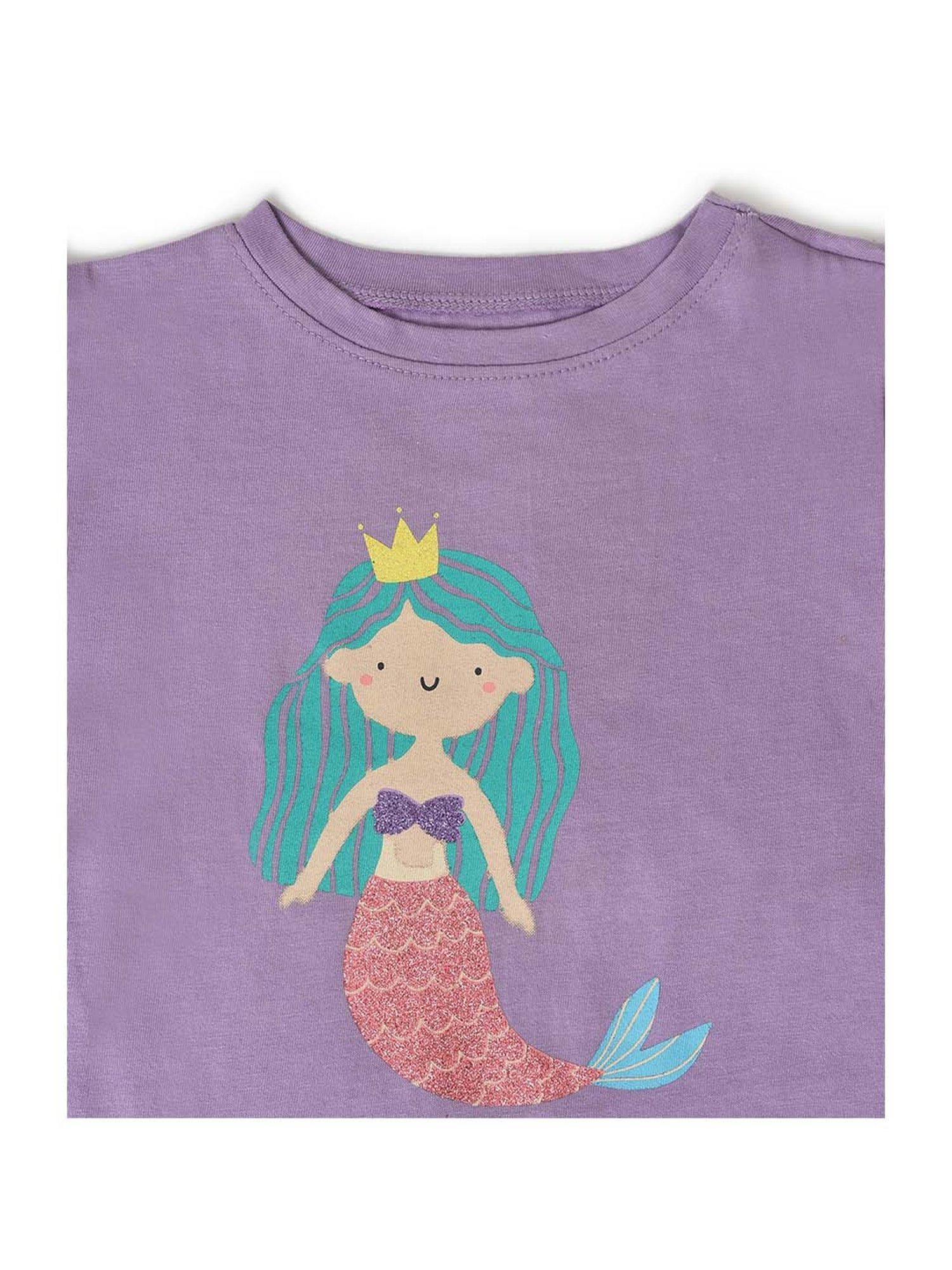 MiArcus Kids Purple & Blue Printed Top