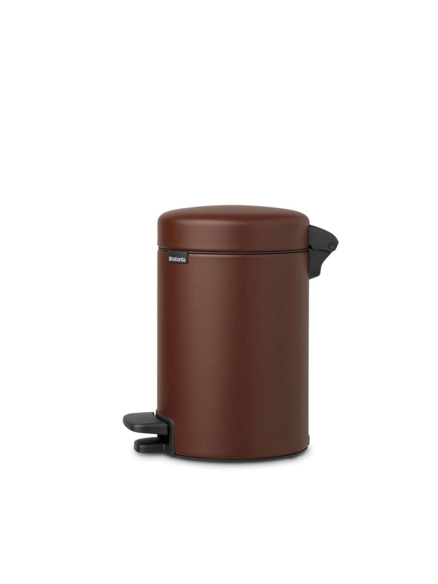 BRABANTIA NewIcon Brown Plastic Pedal Bin (3 L)