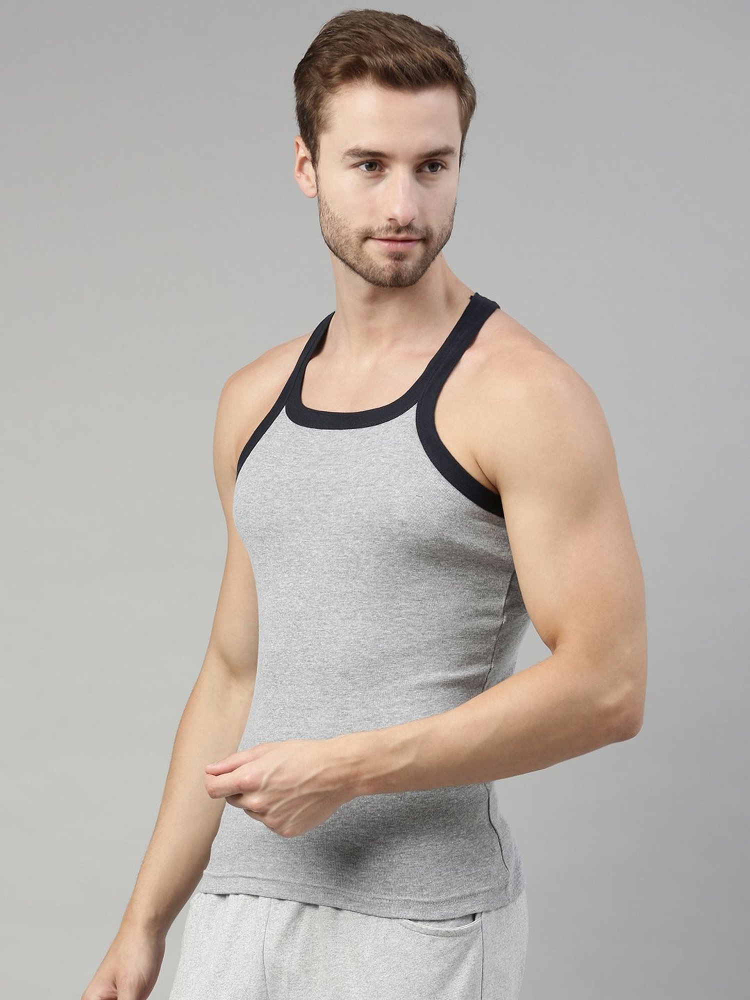 Dixcy Scott Originals Multi Cotton Regular Fit Vest - Pack Of 2