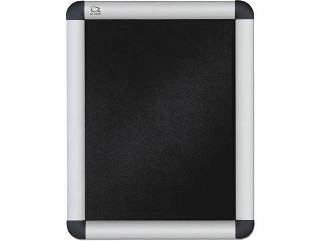 Quartet CF8511 Clip-Frame Aluminum Sign Holder, 8-1/2 x 11, Silvertone