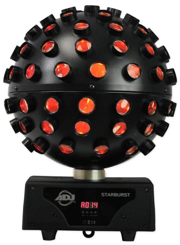 2 American DJ Starburst LED Spheres Multi Color Shooting Beam DJ Lighting Effect