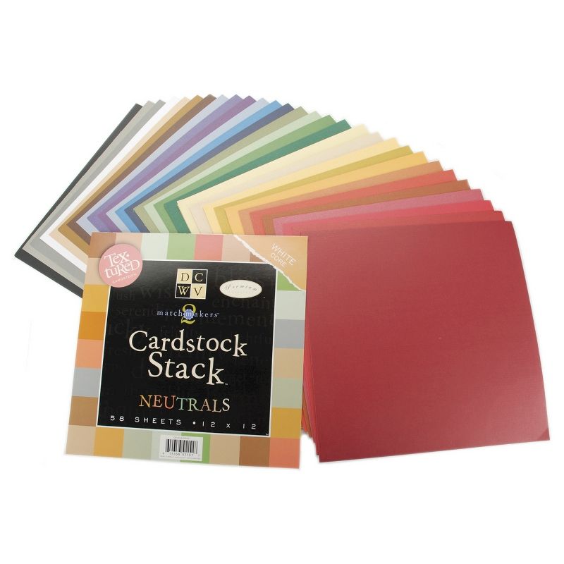 Cardstock Stack - Texture Solids With White Core