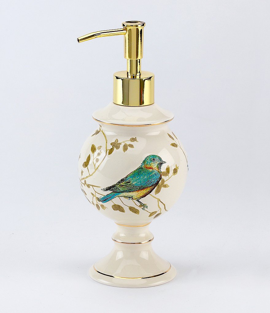 Avanti Linens Gilded Birds Lotion Bottle