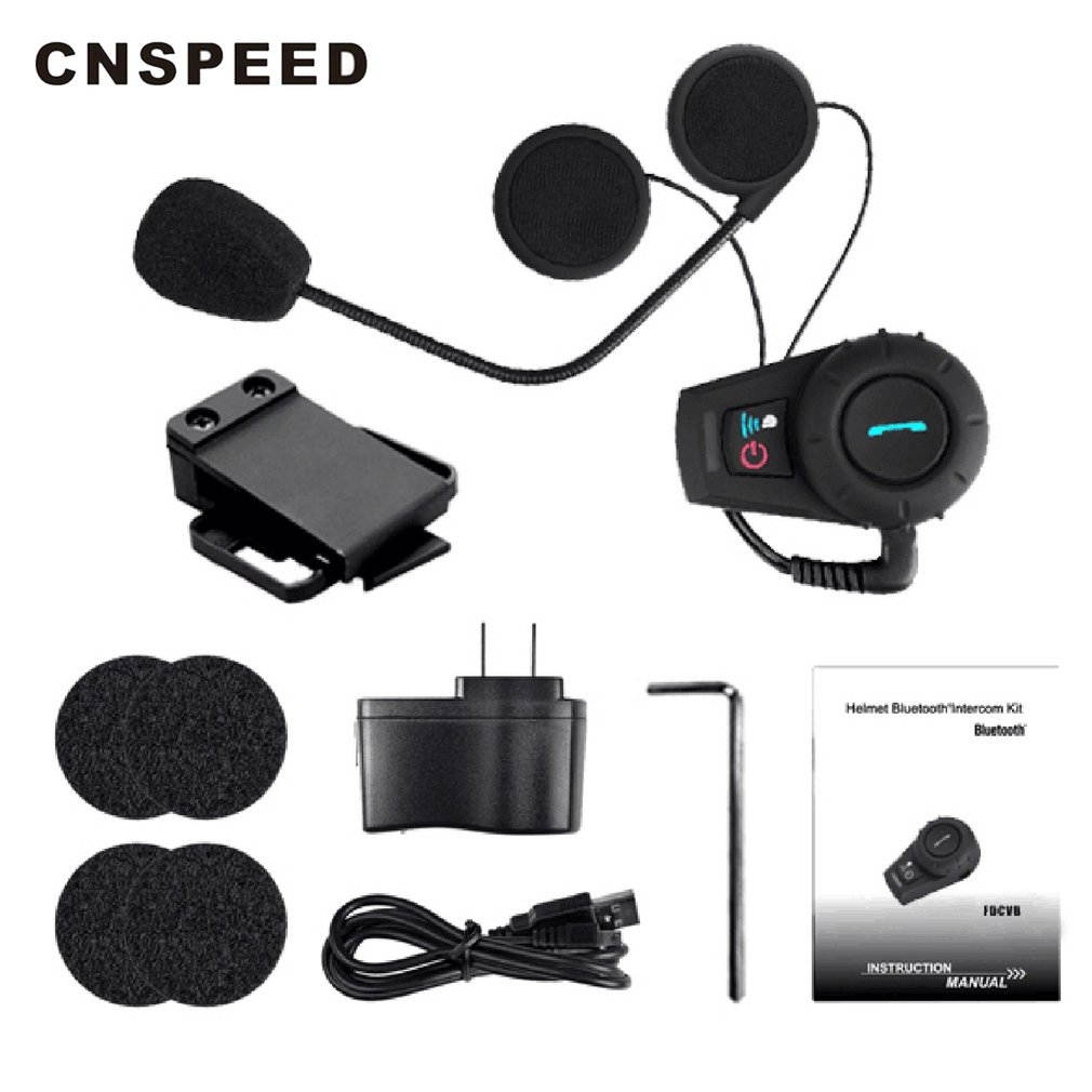 500M Bluetooth Intercom Motorcycle Motorbike Helmet Intercom Bluetooth Interphone Headset Motorcycle Helmet Intercom Handfree