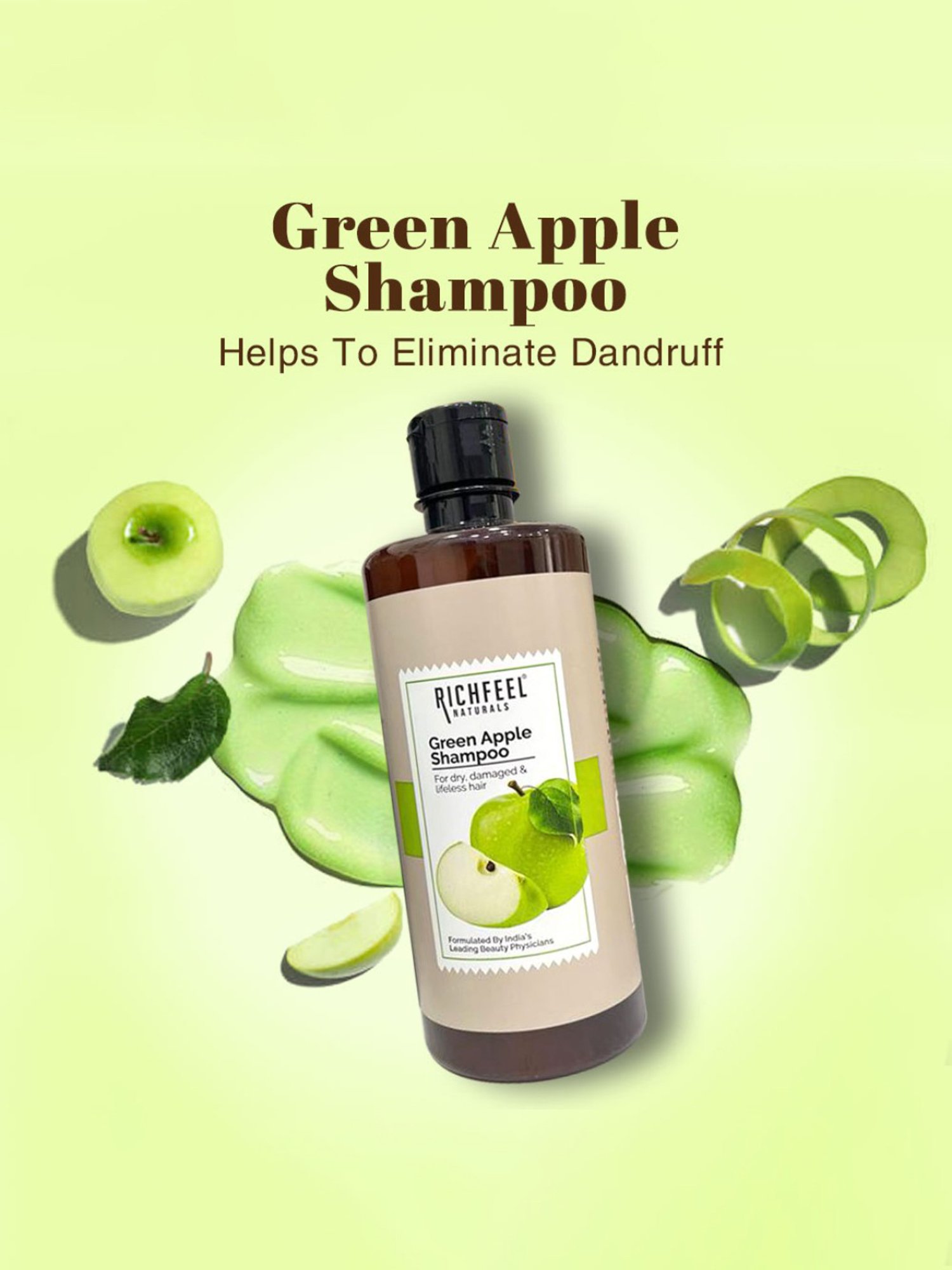 Richfeel Green Apple Shampoo - Pack of 2