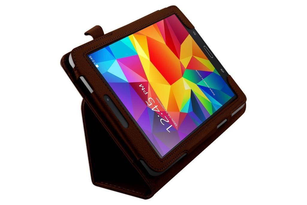 Hellfire Trading Magnetic PU Leather Case Cover for Samsung Galaxy Tab 4 8" T330 - Black