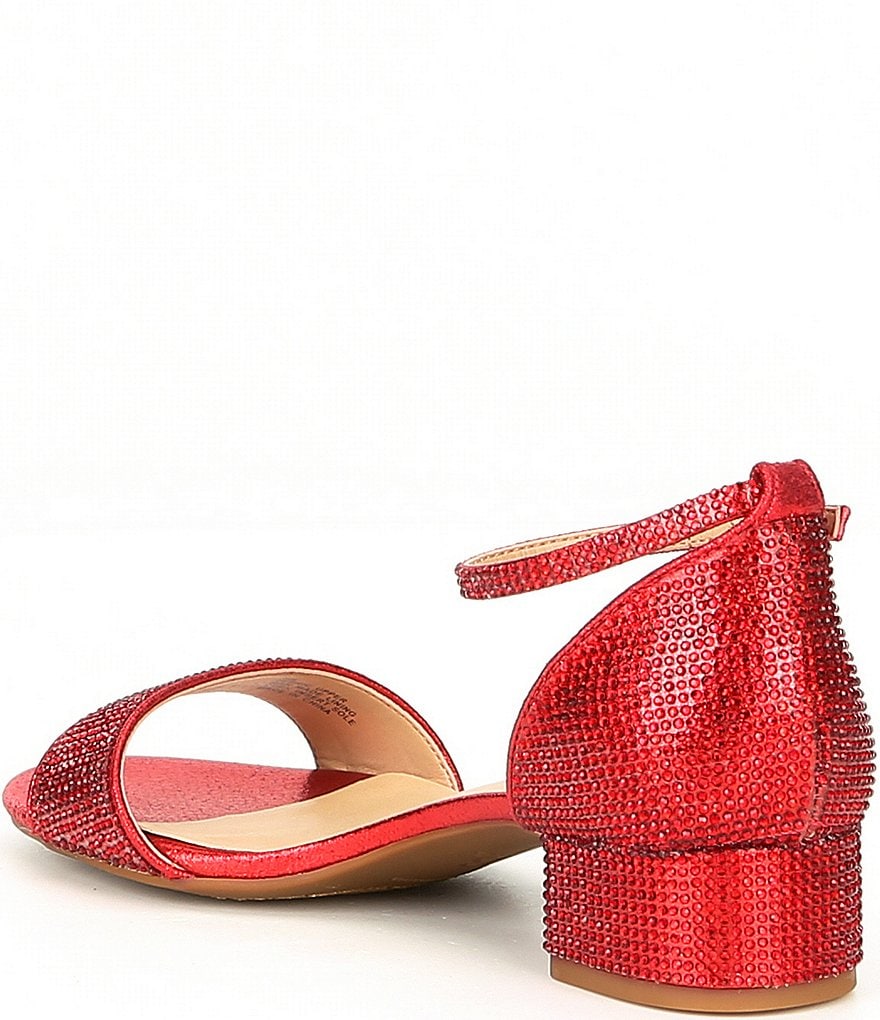 GB Girls' Amaze-Girl Rhinestone Two Piece Sandals (Youth)