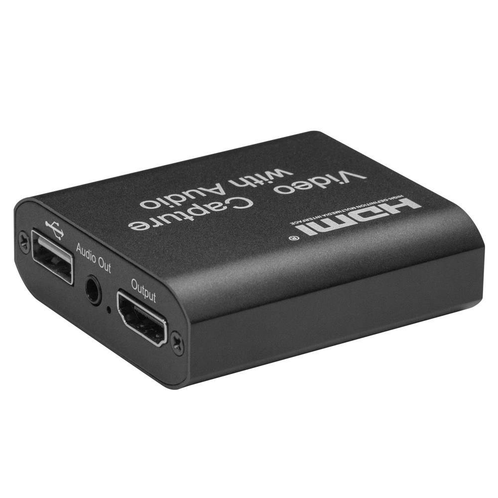 Portable High Definition Multimedia Interface Video Capture Card with Loop Out Audio 1080P Output Maximum Resolution