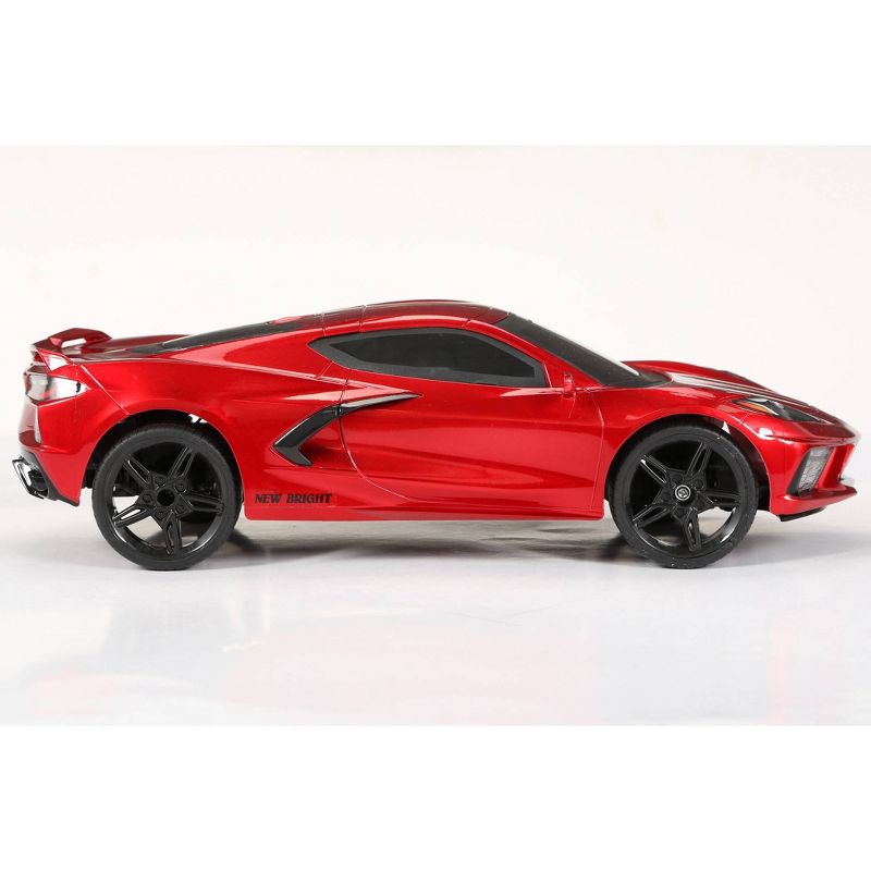 New Bright 1:8 (22") R/C Full Function USB Showcase Sportscar - Corvette C8 Torch Red