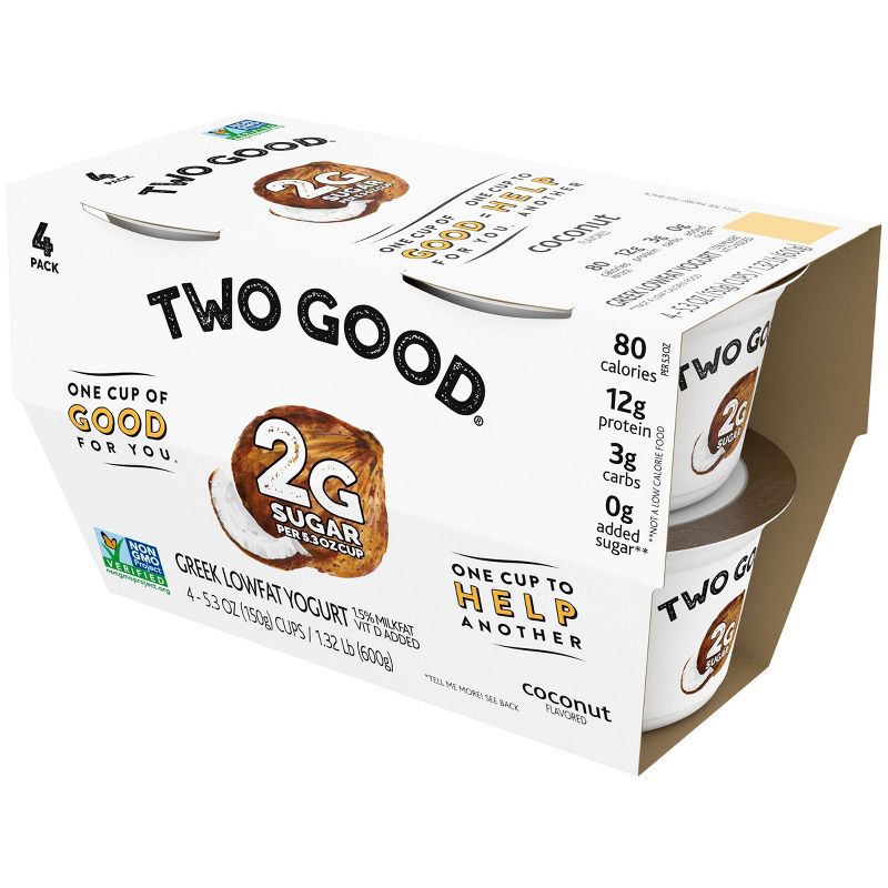 Two Good Coconut Greek Yogurt - 4pk/5.3oz Cups
