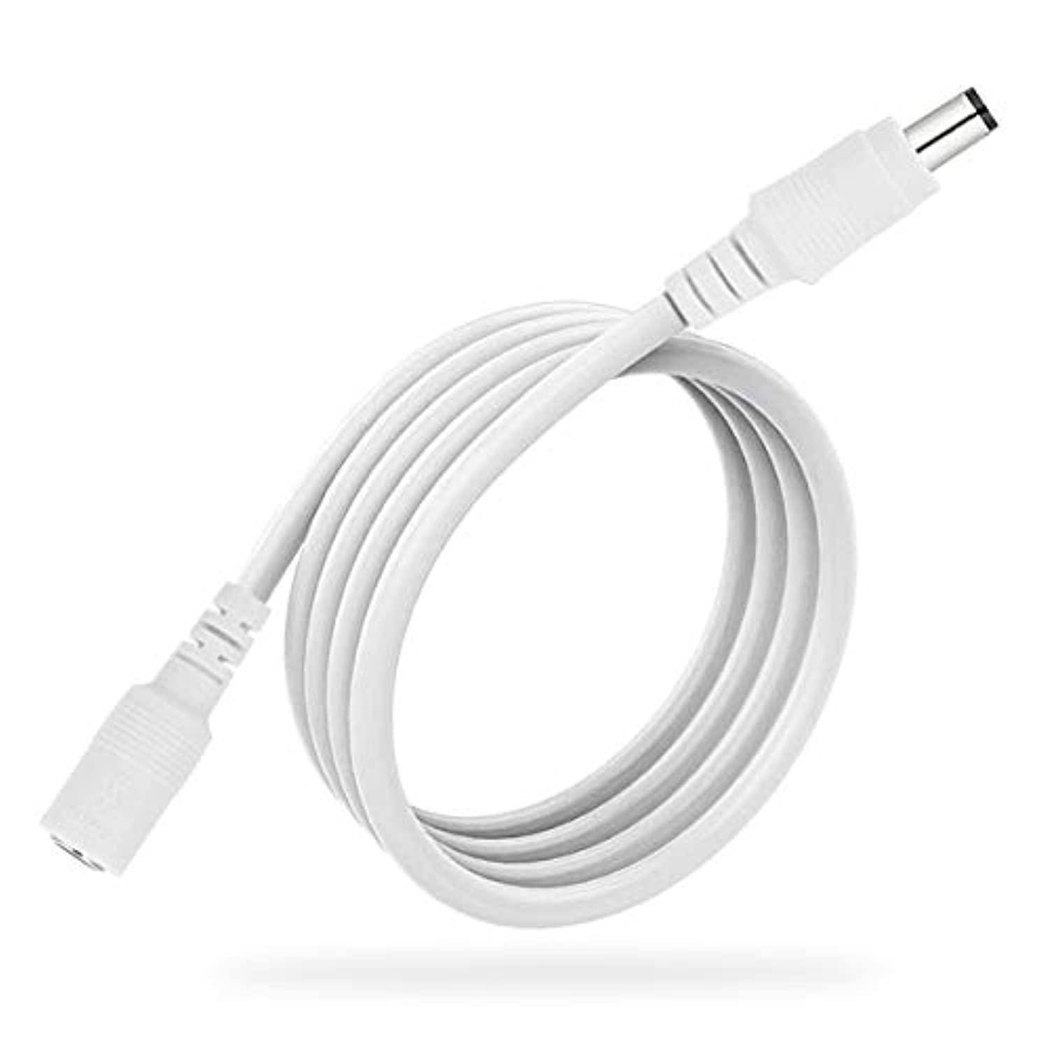 universal extension cablefor dericam s1, s2, b1, b2 series, compatible with 12v power adaper of other brands cctv/ip camera, 5.5mm dc plug white 10ft