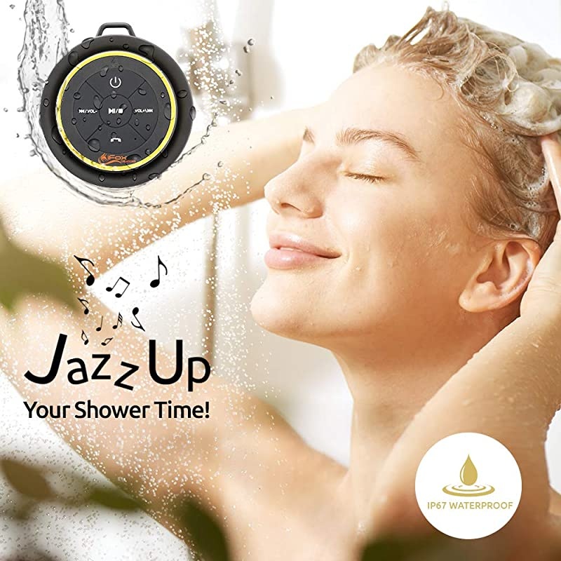 iF012 Bluetooth Shower Speaker Certified Waterproof Wireless It Pairs Easily to All Your Bluetooth Devices Phones Tablets Computer Radio