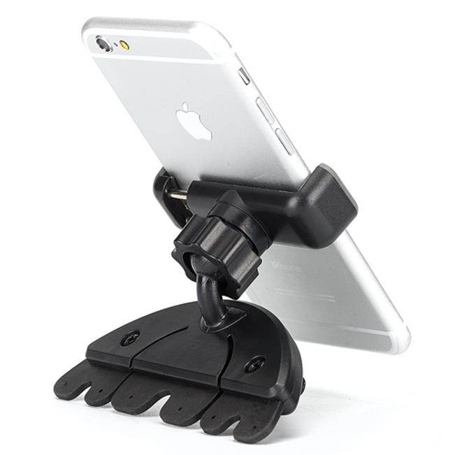 Premium Car Mount CD Slot Phone Holder Cradle Rotating Dock Strong Grip K2P for ZTE ZMax Pro Z981