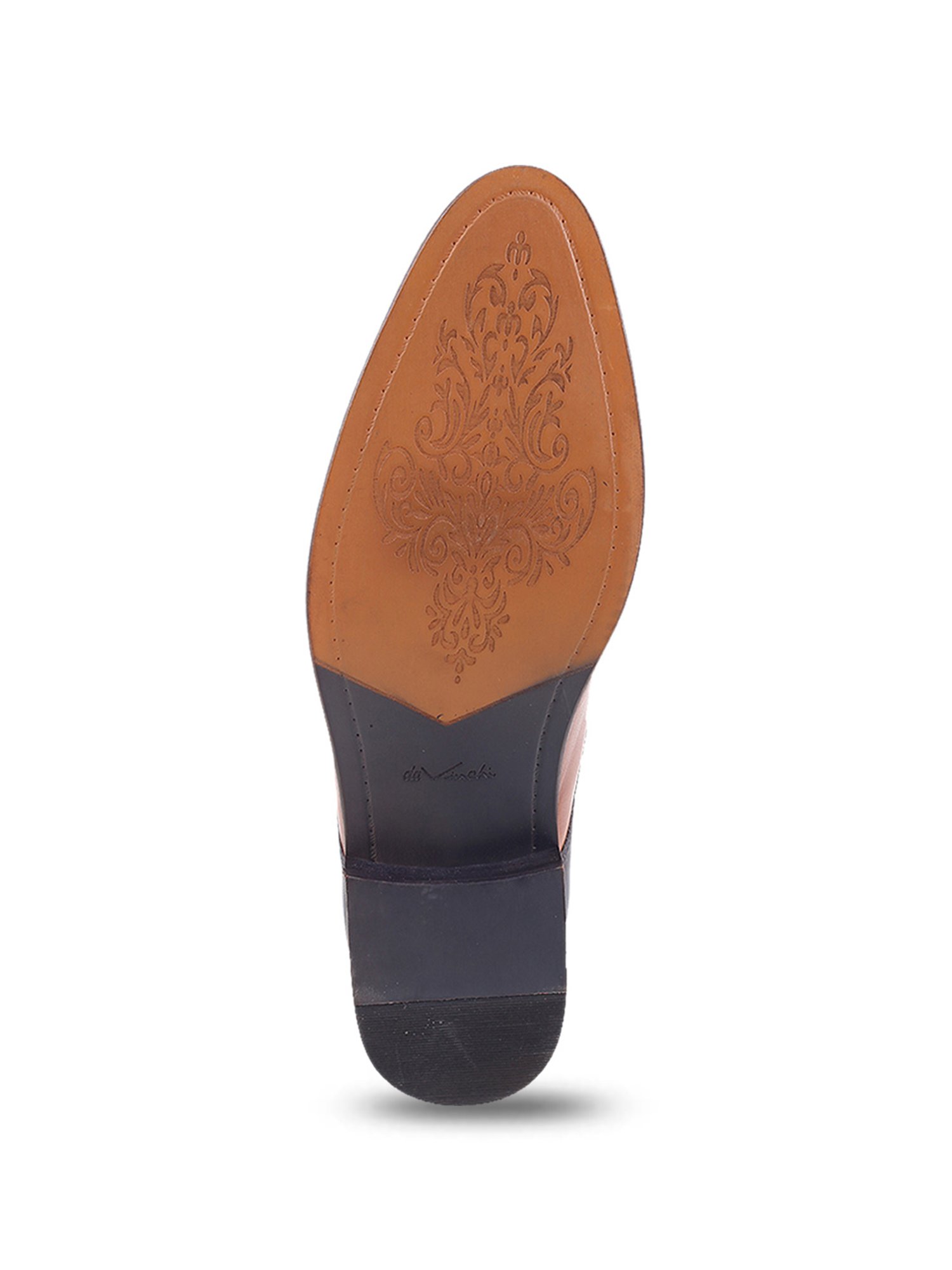 Da Vinchi by Metro Men's Tan & Blue Monk Shoes