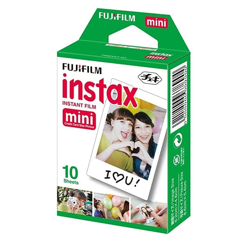 Instax Mini 9 Instant Camera Flamingo Pink + 10 Fuji Instant Film Sheets + Convenient Instax Clear Case WRainbow Strap + 6Color Lenses More