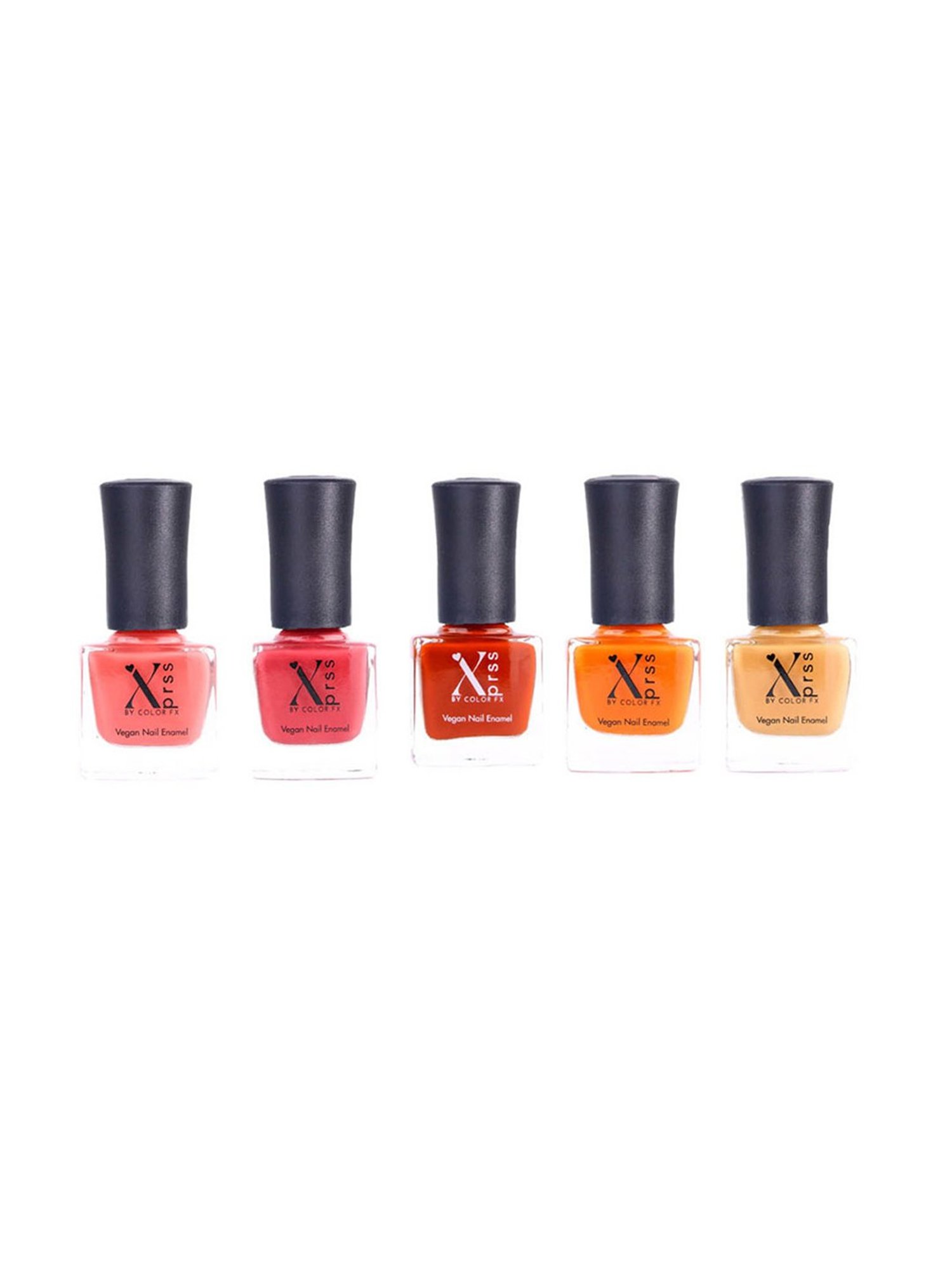Color Fx Xprss Nail Enamels Combo - Pack of 5