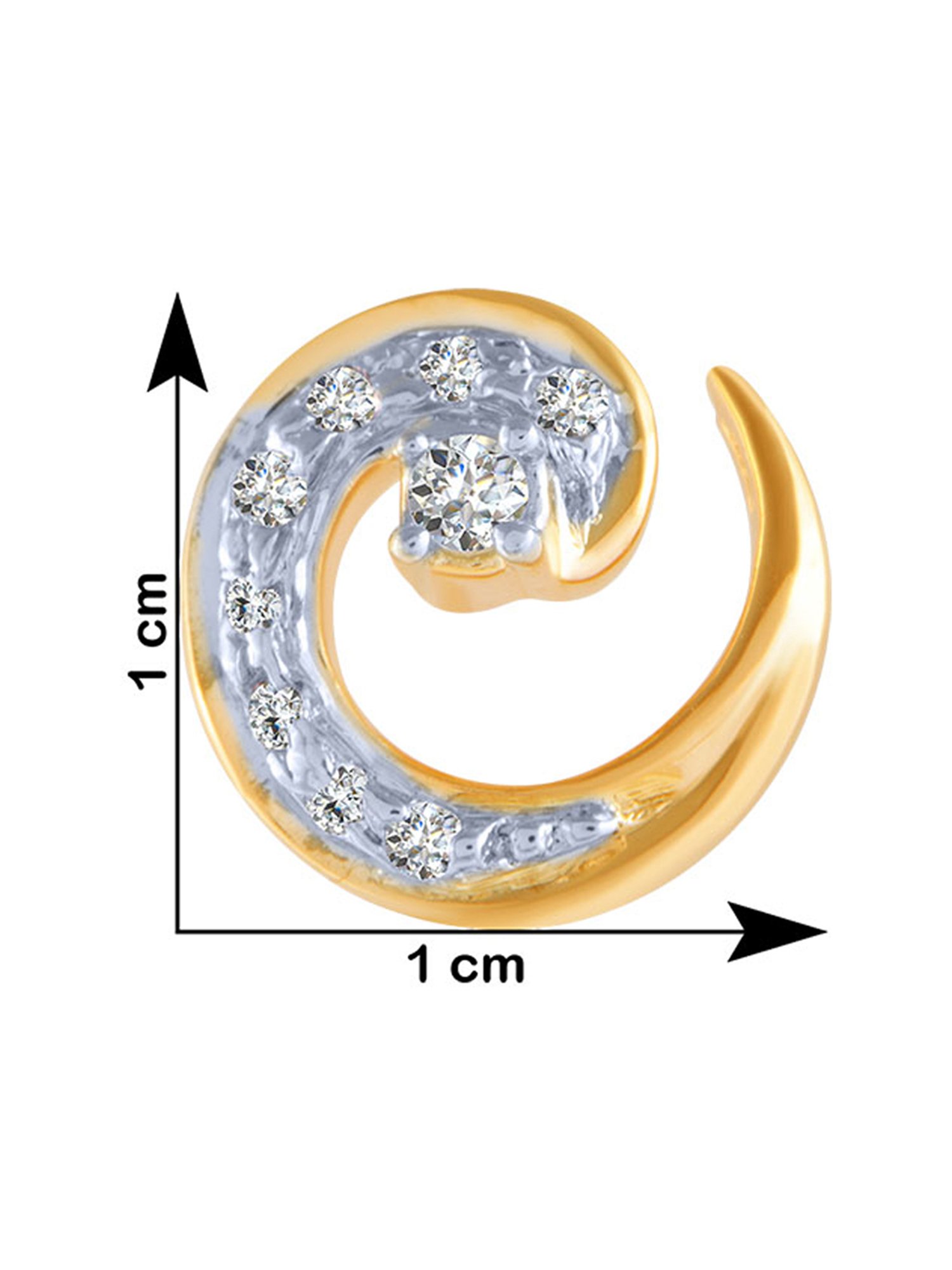 P.C. Chandra Jewellers 18 kt Gold & Diamond Earrings