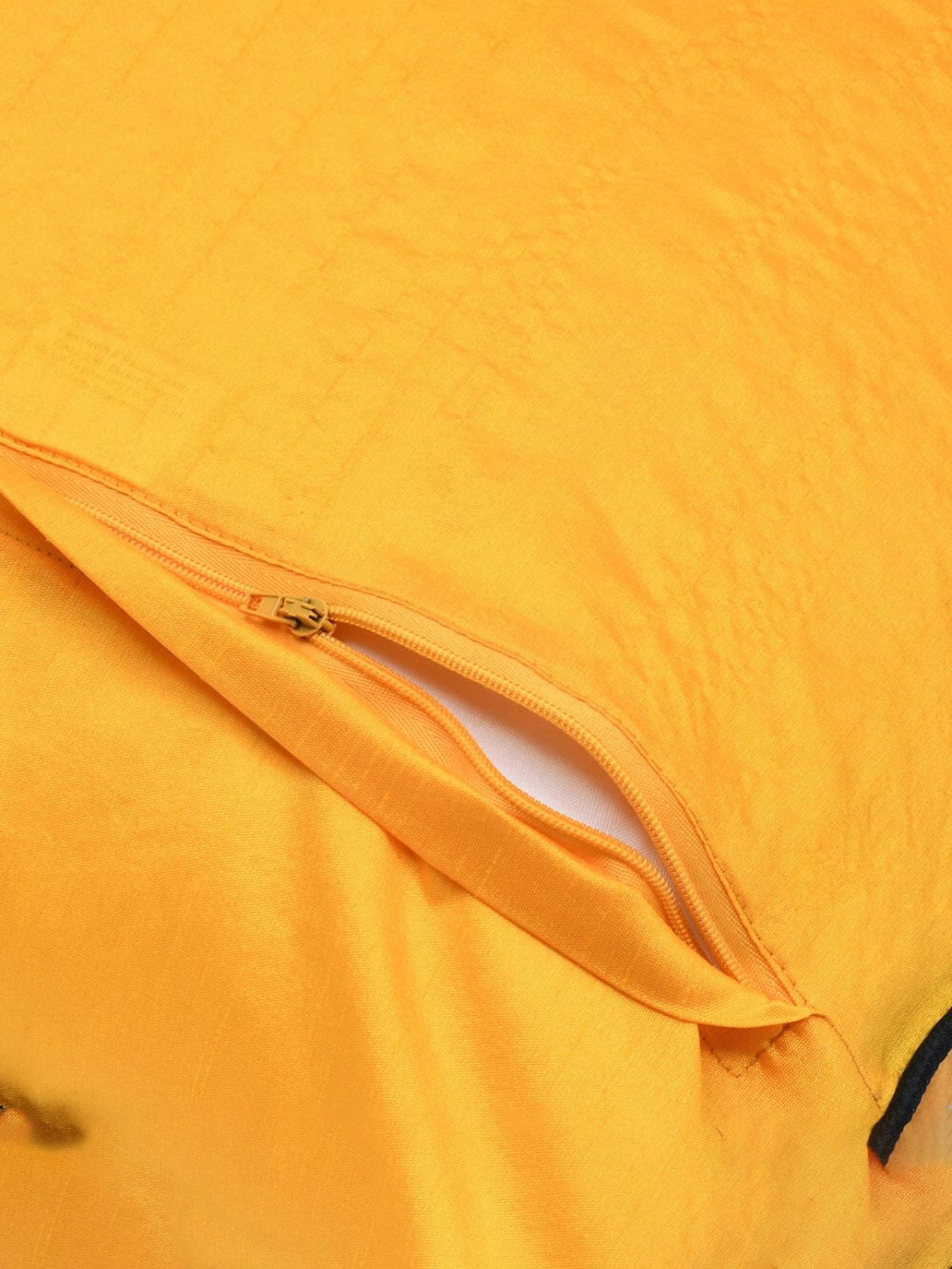 @home by Nilkamal Abstract Chambray Cushion Cover|Pack of 1|16 x 16 inches|Blue & Yellow