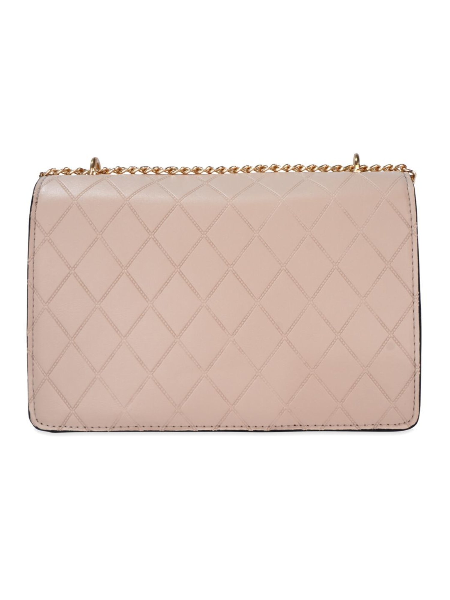 Luvoksi Beige Quilted Medium Sling Bag